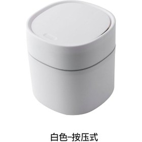 Resim Geeksen "şık Ve Kompakt 2l Masaüstü Çöp Kutusu - Basmalı Kapaklı" 