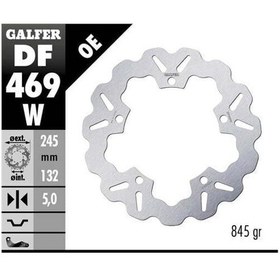 Resim Yamaha R7 Arka Fren Diski 245 Mm 2022 Sonrası Galfer Dalgalı Hareketli Aluminyum Disk 