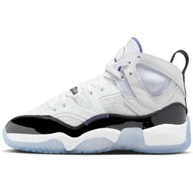 Resim Nike Jordan Jumpman Two Trey Leather Unisex Basketball Shoes Hakiki Deri Basketbol Ayakkabısı Beyaz 