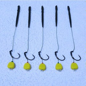 Resim 5 Adet Tek Sarı Esp Mısır'lı Sazan Rig Takımı 