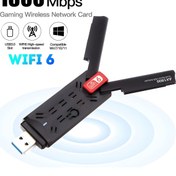 Resim Aırstorr USB3.0 WiFi 6 AX1800Mbps Çift Bant 5Ghz/2.4Ghz Kablosuz Adaptörü MU-MIMO Windows 11/10/7 