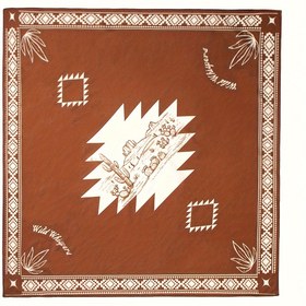Resim "Vahşi Fısıltılar" Kadınlar için Kowgirl Baskılı Bandana - Çöl Kaktüs Tasarımı, Polyester Kumaş, Günlük Kullanım için Çok Amaçlı Başörtüsü 