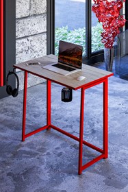 Resim Fahrettin Küçük DRAGON Oyuncu Masası Çalışma Masası Ofis Masası Yemek Masası Okul Masası Genç Odası 50x80 Cm 