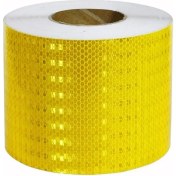 Resim Carub Reflektif Petekli Fosfor Bant 10CMX 5 Metre Sarı 
