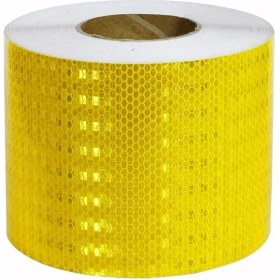 Resim Carub Reflektif Petekli Fosfor Bant 10CMX 5 Metre Sarı 