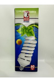 Resim Horoz Elektrik 60 Watt Büyük Spiral Tasarruflu Ampül JUMBO 2700K Sarı Işık 