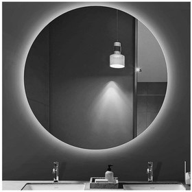 Resim GLOBAL LED MIRROR 60 cm Yuvarlak Ledli Ayna Banyo Aynası Dekoratif Ayna Boy Ayna Salon Duvar Ayna 