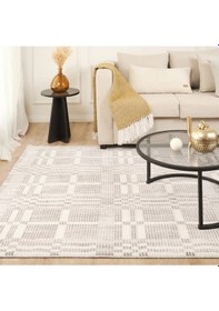 Resim Kaşmir Halı 7/24 İskandinav Velar Gri Salon Mutfak Halısı Yolluk Gri 