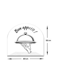 Resim Decorita Cam Ocak Arkası Koruyucu|Oval Şekilli|Bon Appetit-Servis 