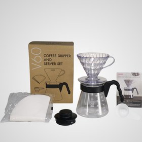 Resim Hario V60 Kahve Demleme Seti Şeffaf 