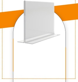 Resim Genel Markalar A6 T Tipi Yatay Masa Üstü 10'lu Paket / 2.8 Mm Şeffaf Pleksi Föylük / Broşürlük 