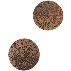 Resim Bardak Altlığı Model -61 Kahverengi 