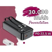 Resim Kensa POWERBANK 30.000 mAh YENİ NESİL KENDİNDEN KABLOLU 22.5 W ULTRA HIZLI VE GÜÇLÜ PD QC 3.0 