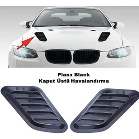 Resim Point Araç Kaput Üstü Havalandırma Izgarası Piano Black Sağ-sol 2 