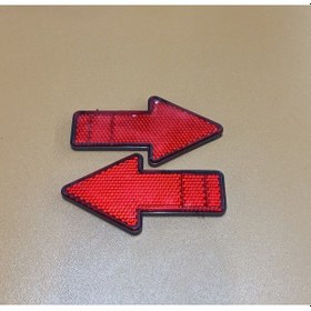 Resim Kırmızı Renk Reflektör Ok Yönlü Yapışkanlı 2 Adet 