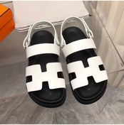 Resim Yaz Yeni Kelime Velcro Deri Sandaletler, Çok Yönlü Sedef Beyaz 