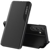 Resim Samsung Galaxy Uyumlu M34 5g / F34 5g Kılıf Görünüm Penceresi Pu Deri Standlı Telefon Kılıfı İçin 