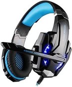 Resim 3.5mm Oyun Kulaklığı,Kotion each g9000 3.5mm oyun kulaklık aşırı kulak oyun kulaklık gürültü iptal kulaklık için mic ile led ışık ses kontrolü ps4 dizüstü tablet cep telefonları masaüstü pc 