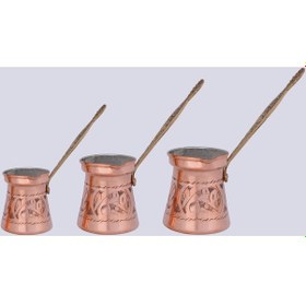 Resim İşlemeli Klasik Cezve No:4 Kırmızı 