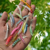 Resim 17 parça 2.17 inç Bionic Lure Yumuşak Yem, Tüp ve Keskin saç tokası ile, Deniz ve Kaya Balıkçılığı için Gerçekçi Balık Yemi, Tatlı ve Tuzlu Su Balıkçılığı için Uygun, Silikon Malzeme, Canlı Renkler, saç tokası ile Yumuşak Yem, Pika, Bass, Trout için Uygun - Saklama Kutusu Dahil 
