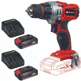 Resim Einhell TE-CD 18/2 li Akülü Matkap Vidalama 2x2.5 Çift Akülü Set 