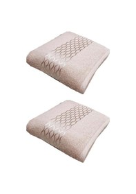 Resim 2 Adet Pamuklu El-yüz Havlusu 50x80 -elissa Bej 