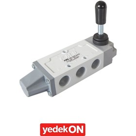 Resim 1/2 5x3 Pnömatik Kol Yay Kol Valfler (Aç. Merkez) 