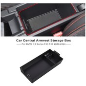 Resim Hightower Bmw 1/2 Serisi F40/f44 2020-2024 Siyah Taşınabilir Abs Plastik Konsol Saklama Kutusu 