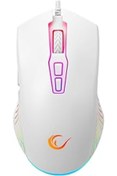 Resim Pazarcan Rampage 7D Makrolu Beyaz Gaming Oyuncu Mouse - Full Rgb 7200Dpi - Drag Click Desteği - Hızlı - Ergo 