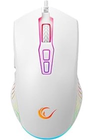 Resim Pazarcan Rampage 7D Makrolu Beyaz Gaming Oyuncu Mouse - Full Rgb 7200Dpi - Drag Click Desteği - Hızlı - Ergo 