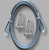 Resim LİDERSAN ÇELİK Izoleli Çelik 9 Metre Araç Çekme Halatı 7 Ton Çelik Çekme Halatı 2 Adet Mapa 