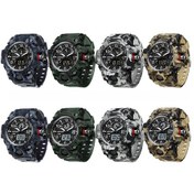 Resim Sones Skmeı Çok Fonksiyonlu Harf Göstergeli Kadranlı Kare Erkek Elektronik Saat, Renk: Siyah Çelik Bant 