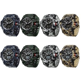 Resim Sones Skmeı Çok Fonksiyonlu Harf Göstergeli Kadranlı Kare Erkek Elektronik Saat, Renk: Siyah Çelik Bant 