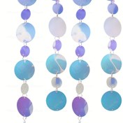 Resim 5 Paket HDHUIUN Payetli Asılı Süsler - Ayna Yağmur İpek, Kolay Kurulum Plastik Boncuklar Düğünler, Doğum Günleri, Noel için - Çok Yönlü Oda ve Etkinlik Süsleri, Payetli Süsler 