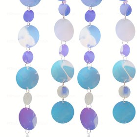 Resim 5 Paket HDHUIUN Payetli Asılı Süsler - Ayna Yağmur İpek, Kolay Kurulum Plastik Boncuklar Düğünler, Doğum Günleri, Noel için - Çok Yönlü Oda ve Etkinlik Süsleri, Payetli Süsler 