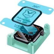 Resim iOS Uyumlu Watch 44mm Polymer Nano Ekran Koruyucu + Kolay Uygulama Aparatlı 