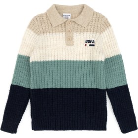 Resim U.s. Polo Assn. Erkek Çocuk Açık Lacivert Kazak /triko 50311123-VR059 