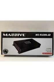 Resim Massive MS-K4300.4D 4 KANALLI AMFİ 4 OHM 4X300 WAT RMS 