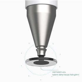 Resim TEKNETSTORE Dokunmatik Kalem Passive 2 In 1 Tablet Kalemi Çizim & Yazı Kalemi Siyah 