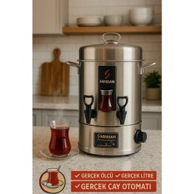 Resim Minisan 120 Bardak Elektrikli Çay Semaveri 2500W 