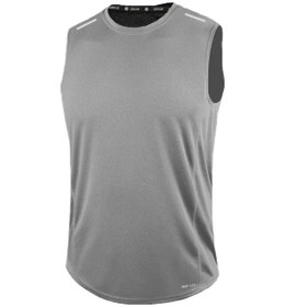 Resim Genius Store Erkek Nem Emici Hızlı Kuruma Atletik Teknik Performans Sporcu Sıfır Kol T-shirt Drıfıt-sıfırkol Gri 