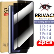 Resim Galaxy Z Fold 3/Fold 4/Fold 5/Fold 6 için 2 adet Gizlilik Ekran Koruyucu - Parlak, Gizlilik Ekranı, Yüksek Kalite, Çizilmeye Karşı Dayanıklı, Parmak İzi Almayan, Pürüzsüz Yüzey 