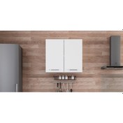 Resim Minar 80 Cm Mutfak Dolabı Beyaz 80-B1-Üst Modül Beyaz 