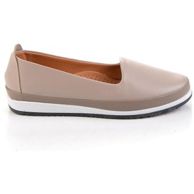 Resim Kum Hakiki Deri Kadın Espadril K01582301303 Kum 