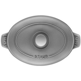 Resim Staub La Cocotte Kapaklı Döküm Servis Tabağı, Demir, Gri Diğer 