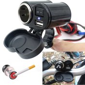 Resim Motosiklet Çakmaklık / Usb Şarj Çakmak Soketi 12V Su Geçirmez 