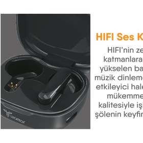 Resim Lucatech Mercury Bluetooth Kulaklık iPad Mini 6 Uyumlu (Derin Bas) 