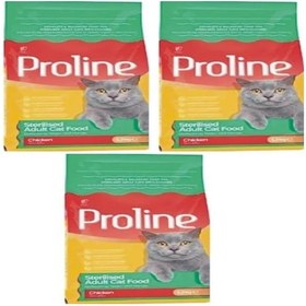 Resim Pro Line Sterilised Kısırlaştırılmış Tavuklu Yetişkin Kedi Maması 3 x 1200 G 