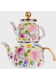 Resim Rsdcyd-16895-1 Miss Betty 2.65 Litre Emaye Çaydanlık 001 