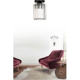 Resim İstanbul Avize Istanbul Avize Plafonyer Tavan Siyah Y-15 Avize 